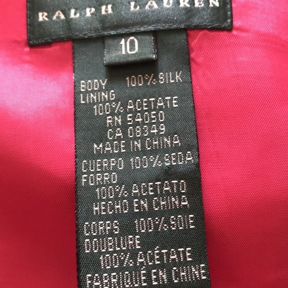 New vintage Ralph Lauren 100% silk dress - Picture 11 of 12